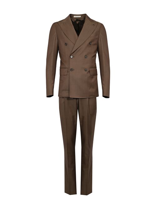 Abito doppiopetto in lana marrone Cc Corneliani | 26NZ94 2668127030